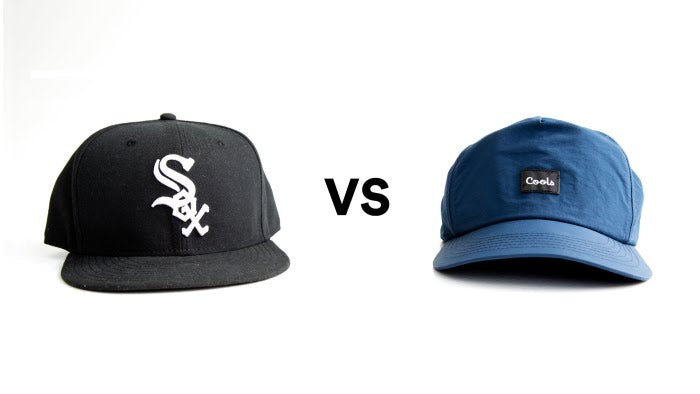 Flat bill caps vs curved bill caps Across the Stitch