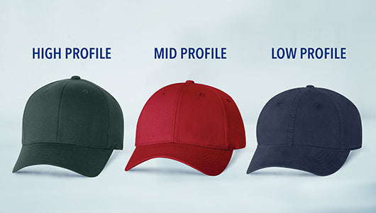 High profile cap vs mid profile cap vs low profile cap