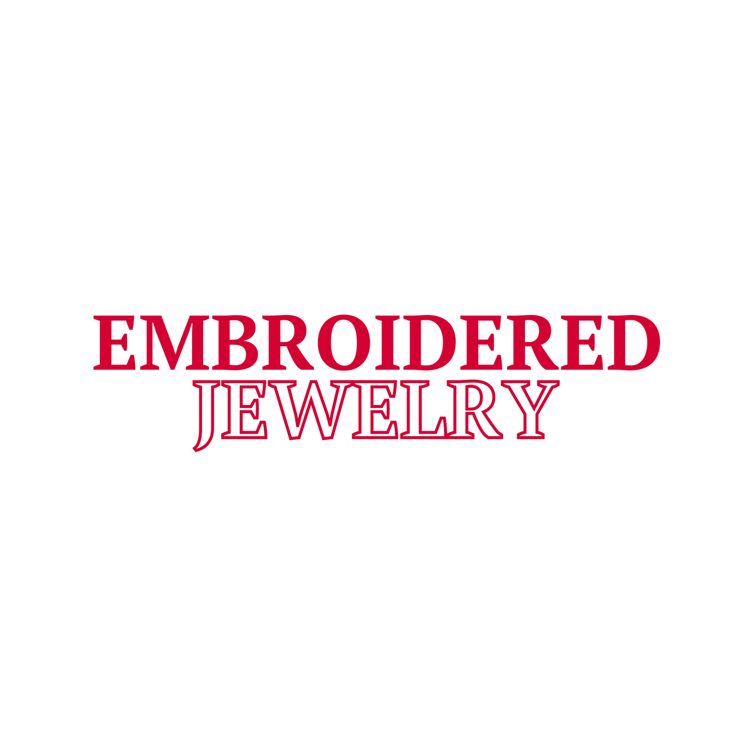 Embroidered Jewelry