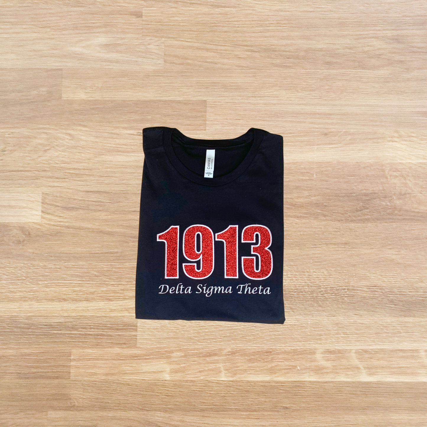 1913 Embroidered Glitter T-Shirt