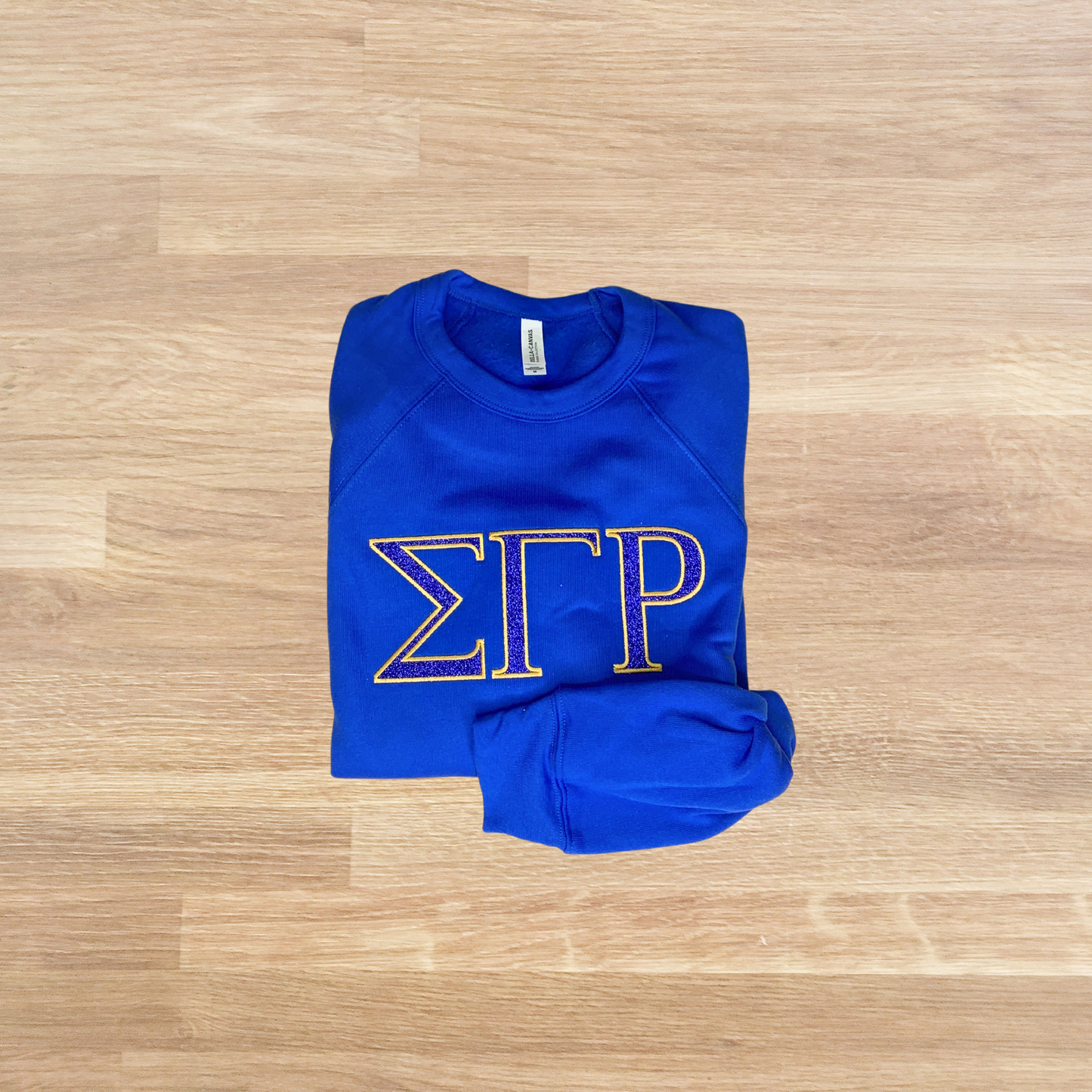 Sigma Gamma Rho Embroidered Glitter Sweatshirt