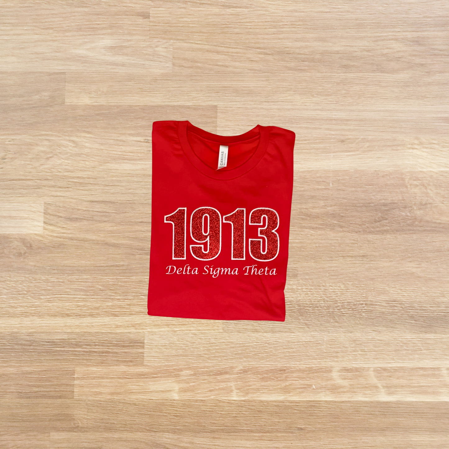 1913 Embroidered Glitter T-Shirt
