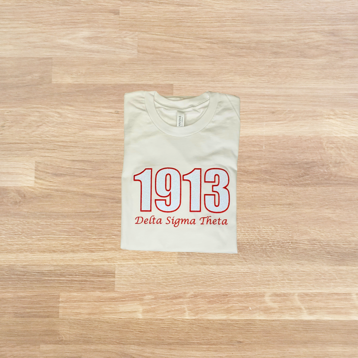 1913 Embroidered Glitter T-Shirt