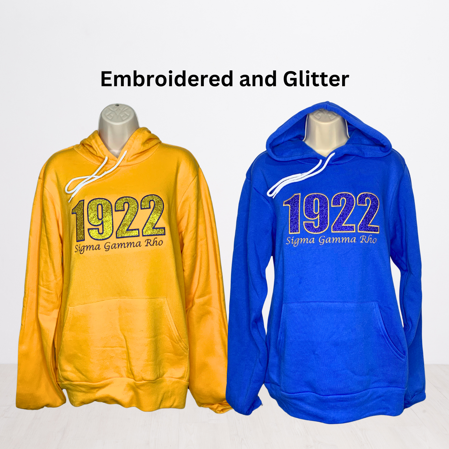 1922 Sigma Gamma Rho Embroidered Glitter Hoodie