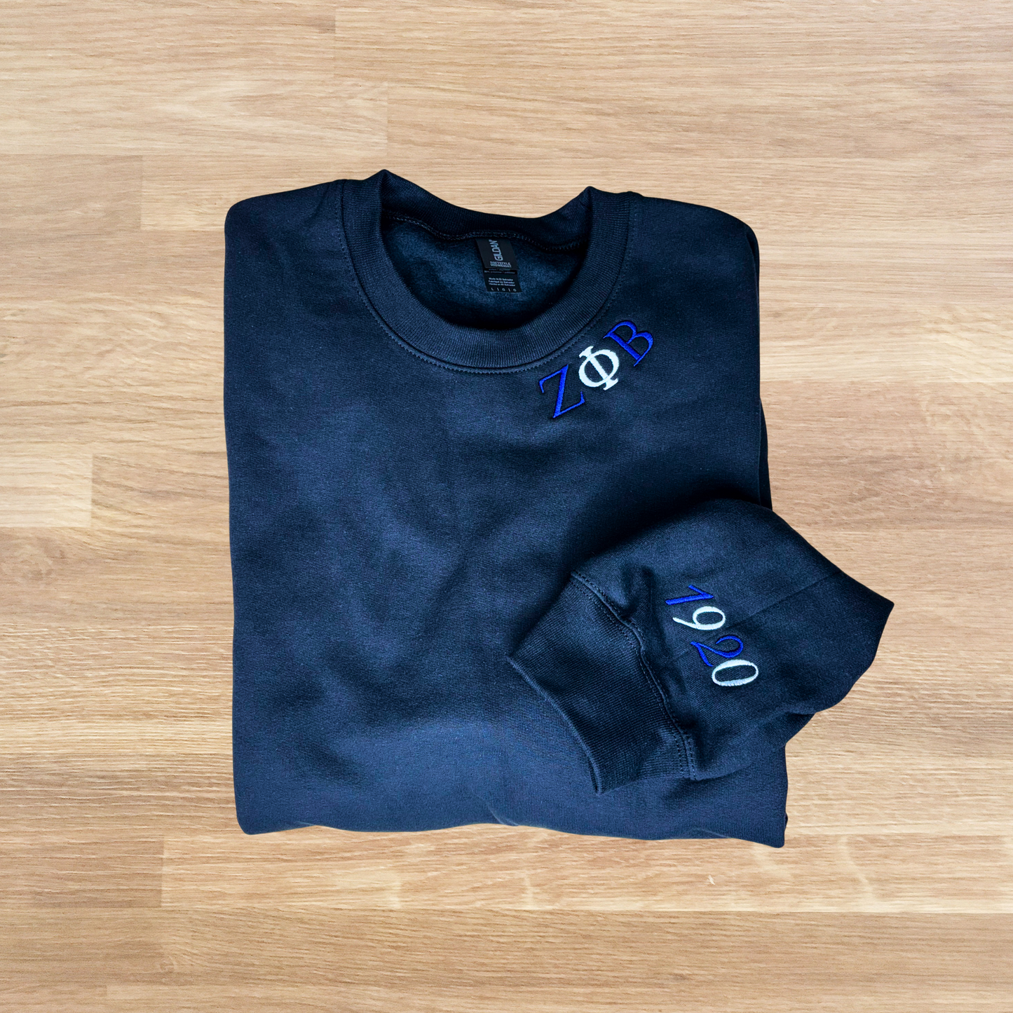 Zeta Phi Beta 1920 Minimal Embroidered Sweatshirt
