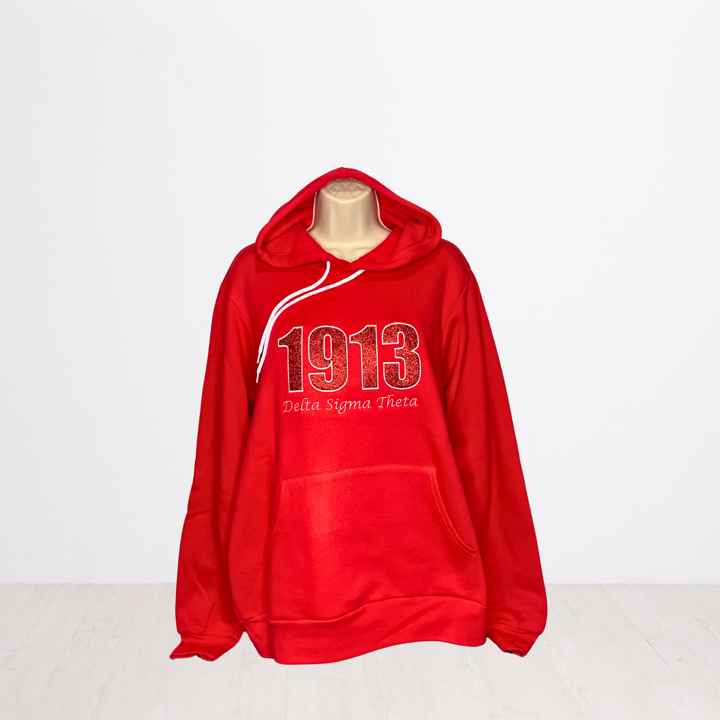 1913 Delta Sigma Theta Embroidered Glitter Hoodie
