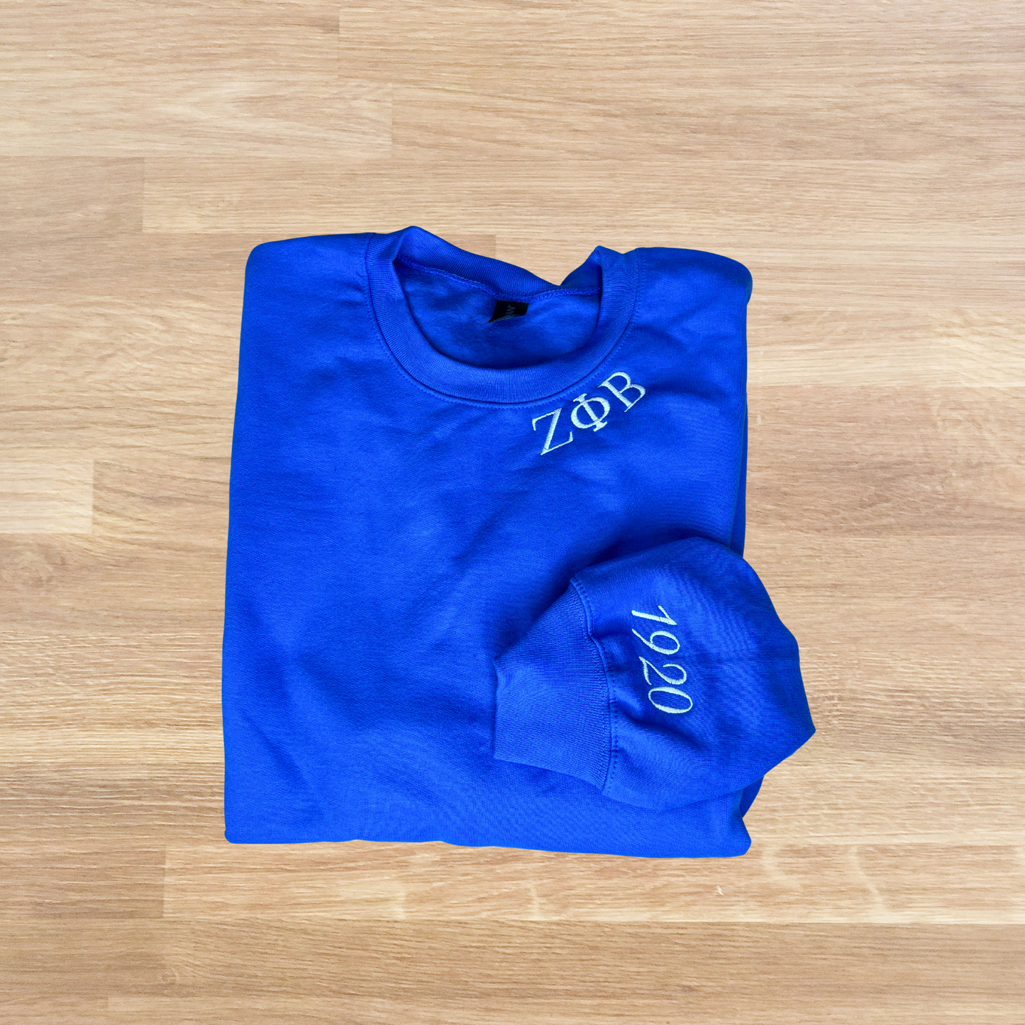 Zeta Phi Beta 1920 Minimal Embroidered Sweatshirt