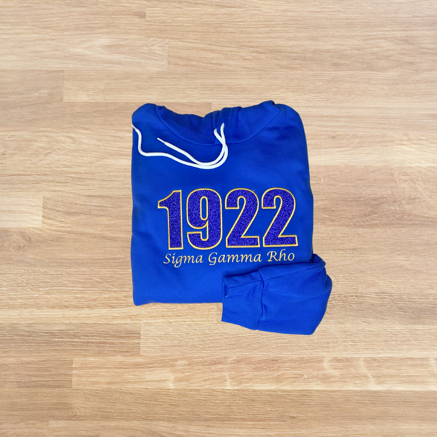 1922 Sigma Gamma Rho Embroidered Glitter Hoodie