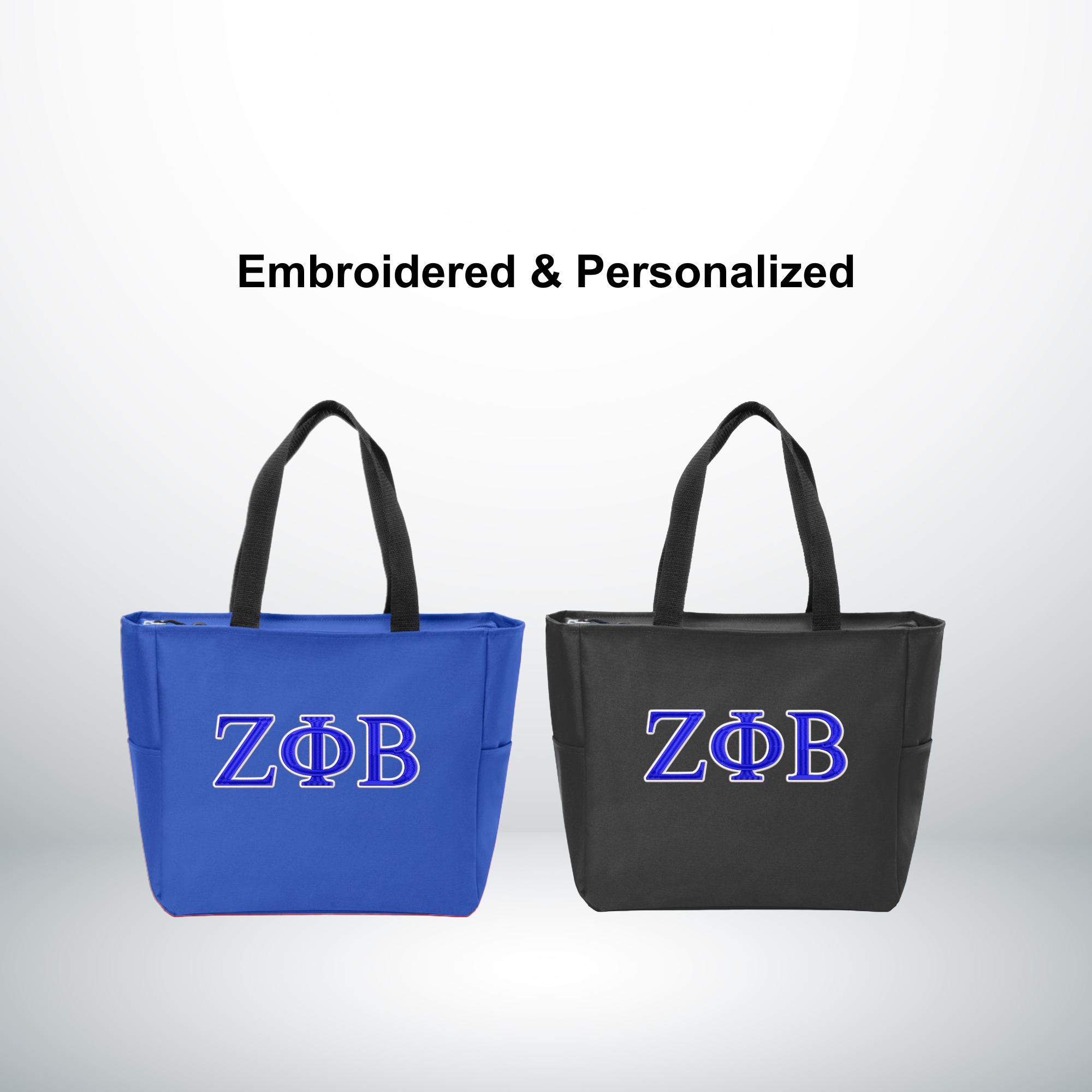 Bad Bananas Zeta Phi Beta Sorority Tote Bag - Official Licensed - Durable Spun Polyester - Two Sizes