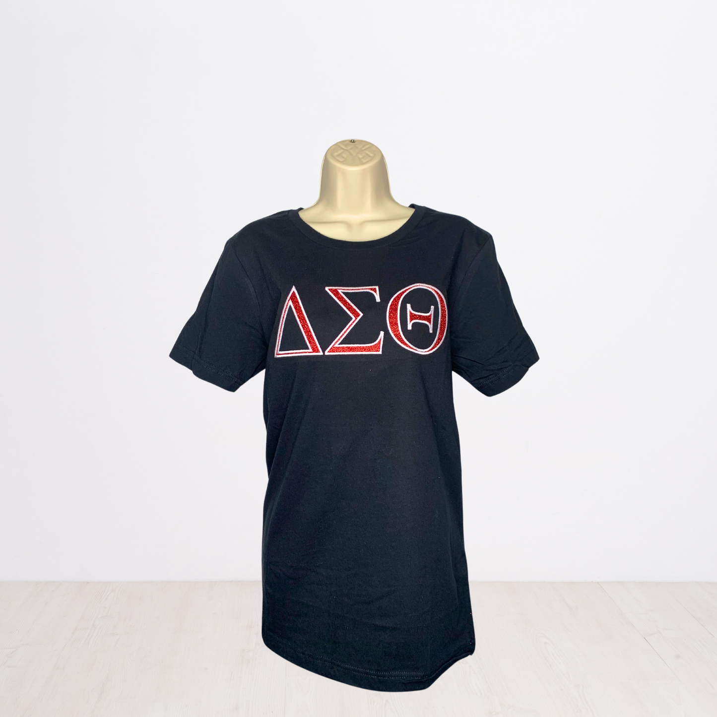 Delta Sigma Theta Embroidered Glitter T-Shirt