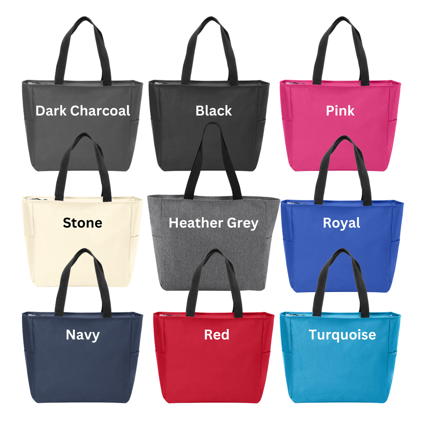 Personalized Embroidered Canvas Tote Bag