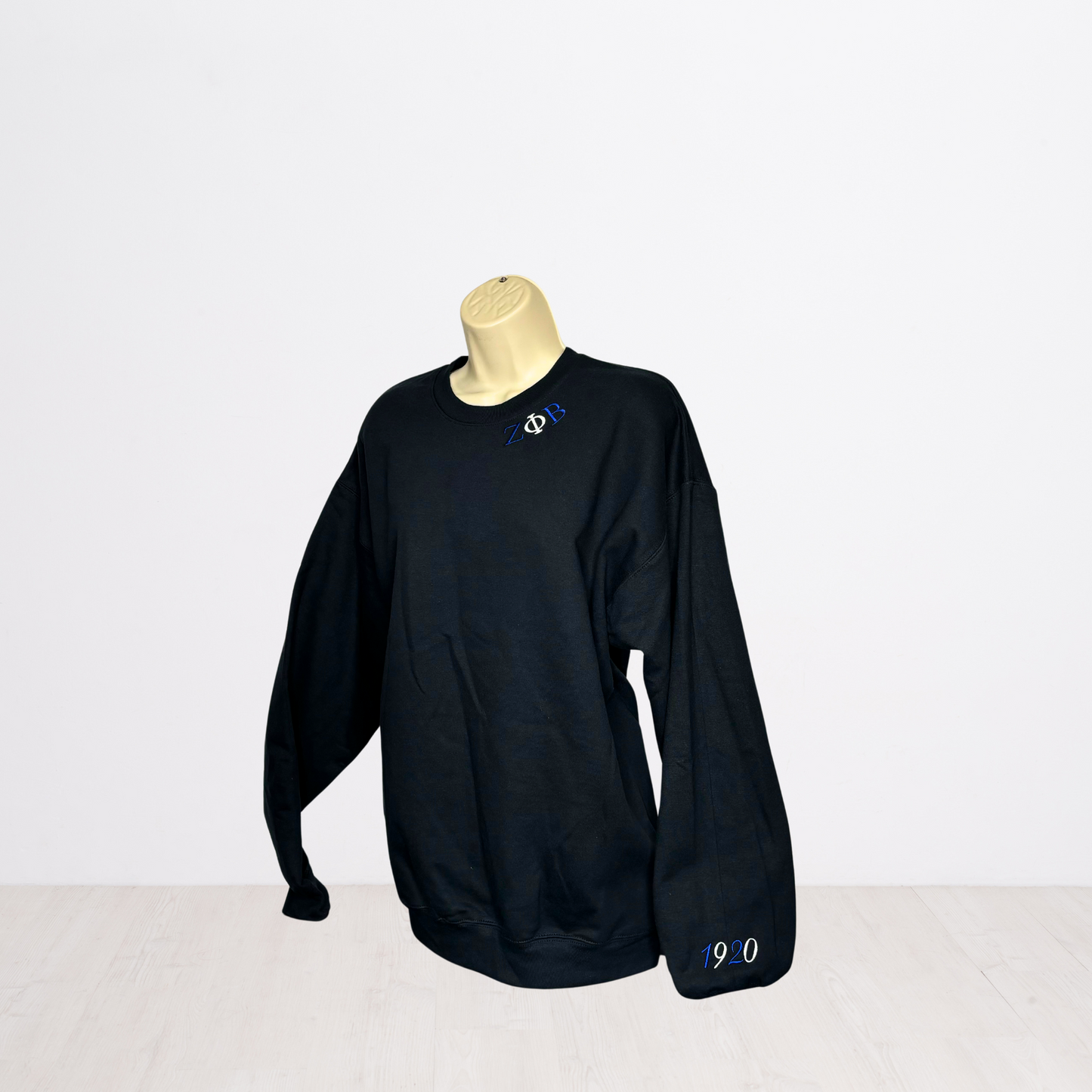 Zeta Phi Beta 1920 Minimal Embroidered Sweatshirt