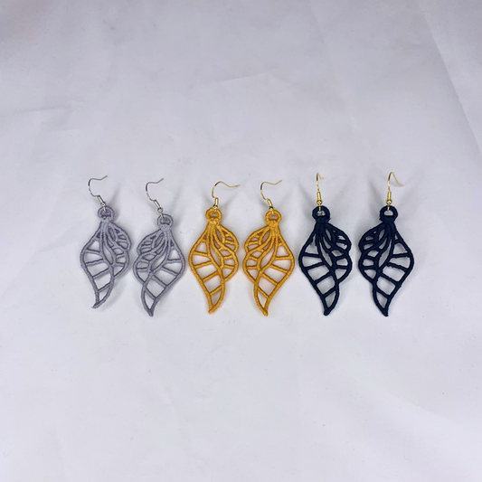 Shell Embroidered Earrings
