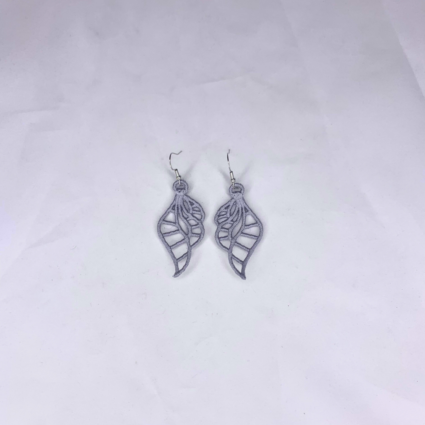 Shell Embroidered Earrings