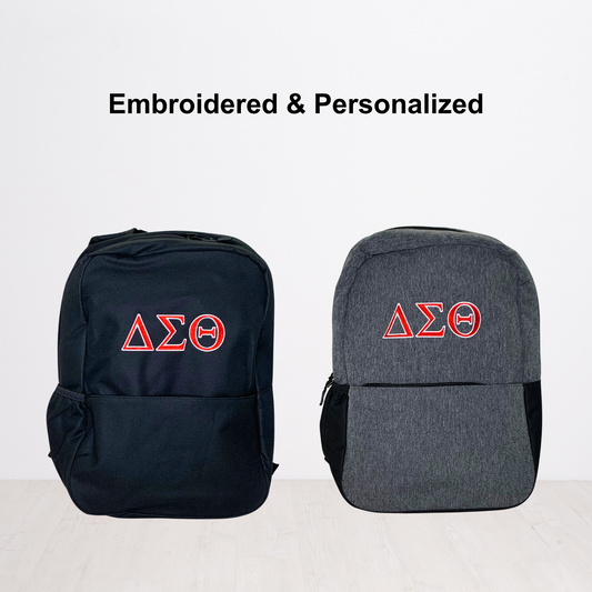 Delta Sigma Theta Personalized Embroidered Backpack Bookbag