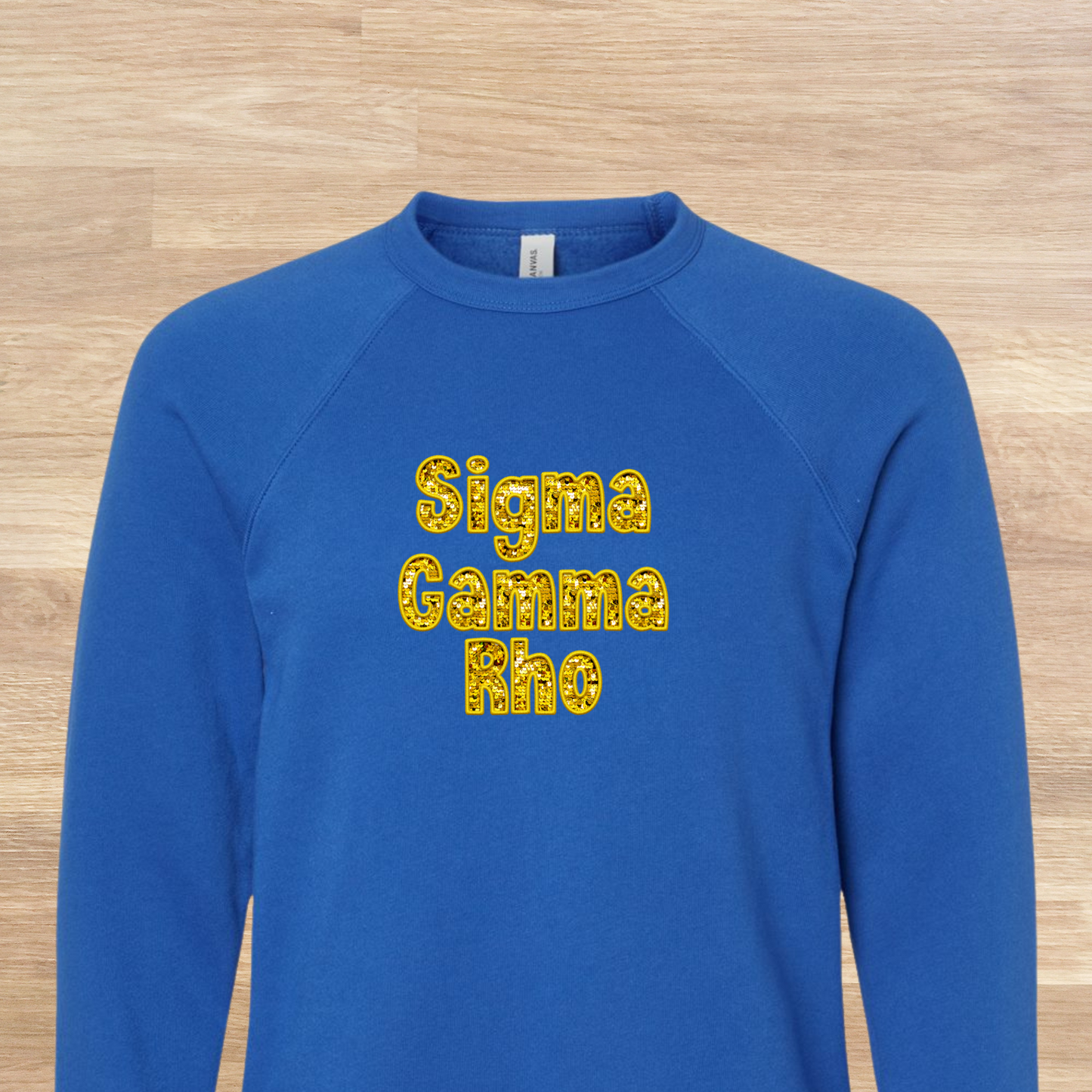 Sigma Gamma Rho Faux Embroidered Sequins Sweatshirt