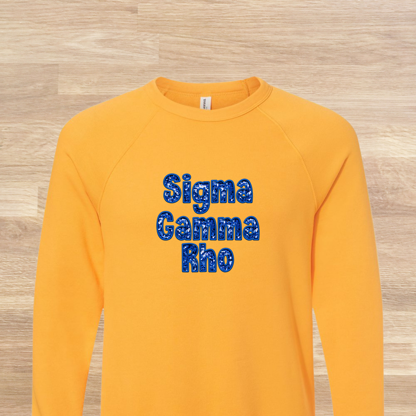 Sigma Gamma Rho Faux Embroidered Sequins Sweatshirt