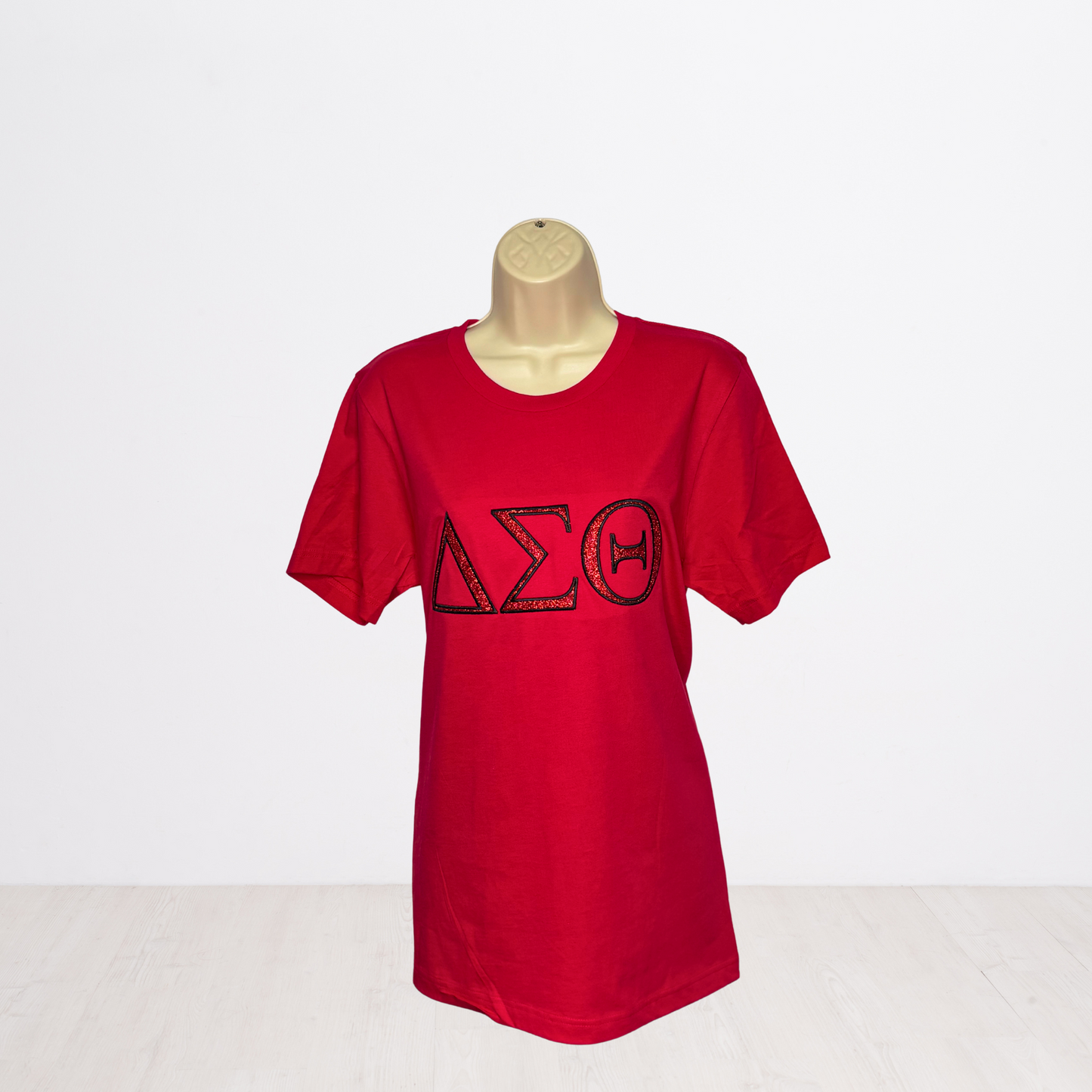 Delta Sigma Theta Embroidered Glitter T-Shirt