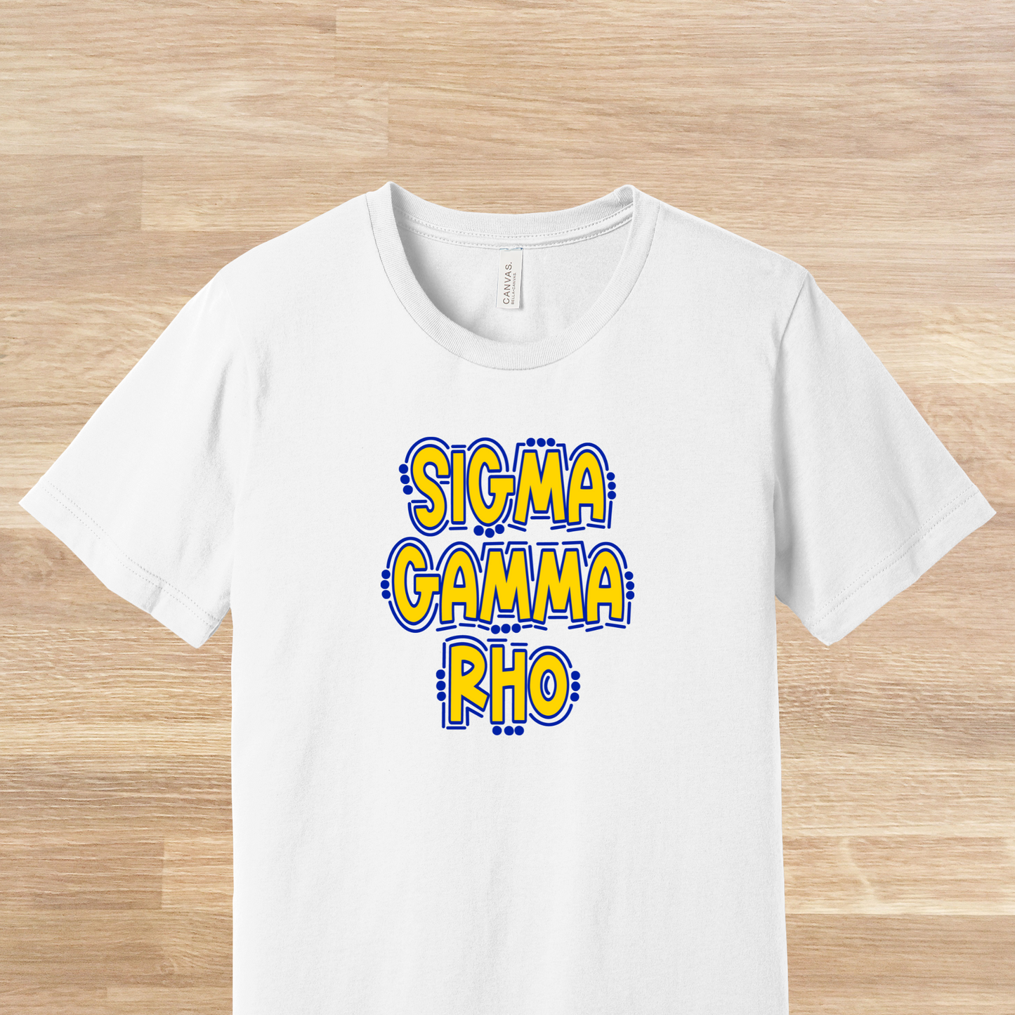 Sigma Gamma Rho Retro Doodle 80s Style T-Shirt