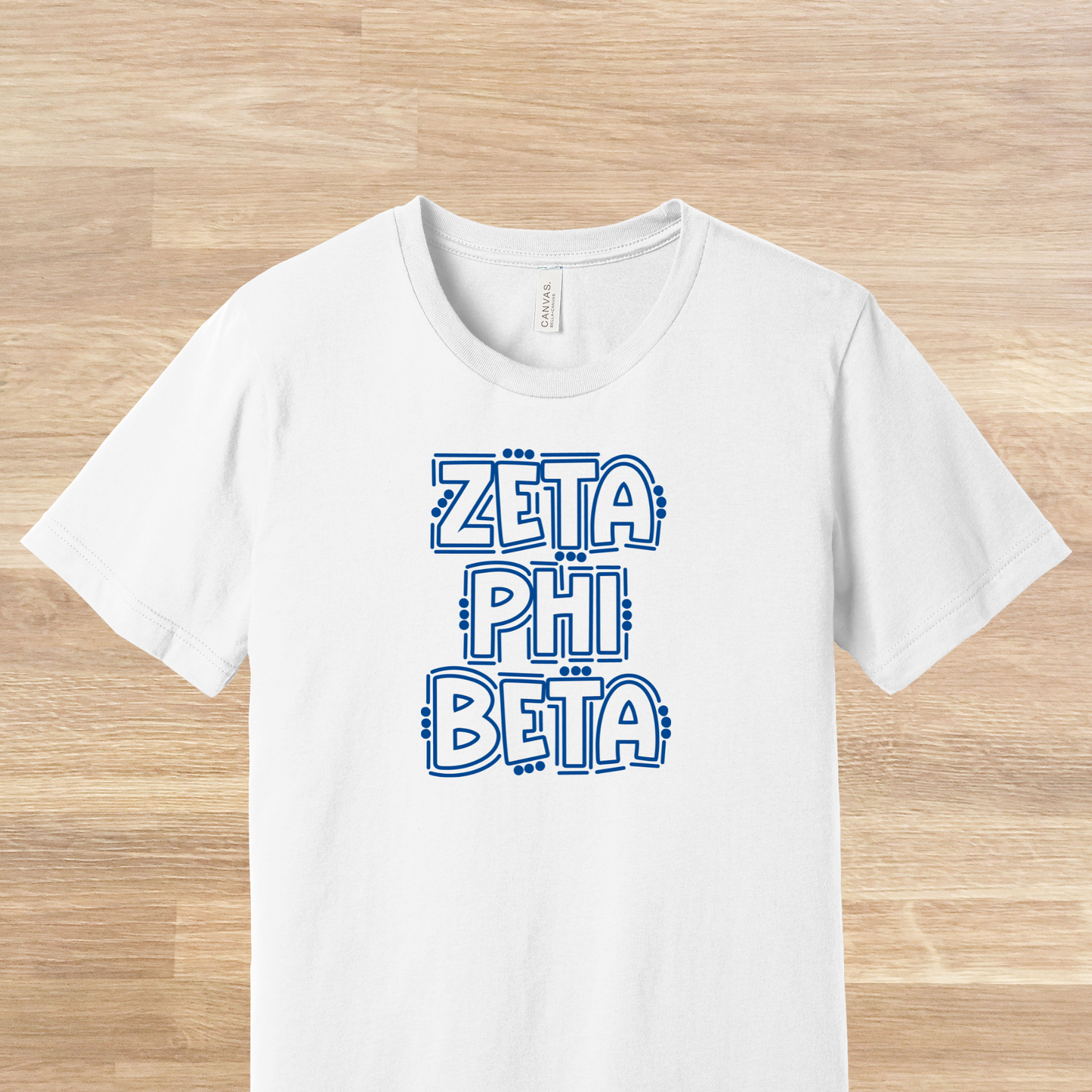 Zeta Phi Beta Retro Doodle 80s Style T-Shirt