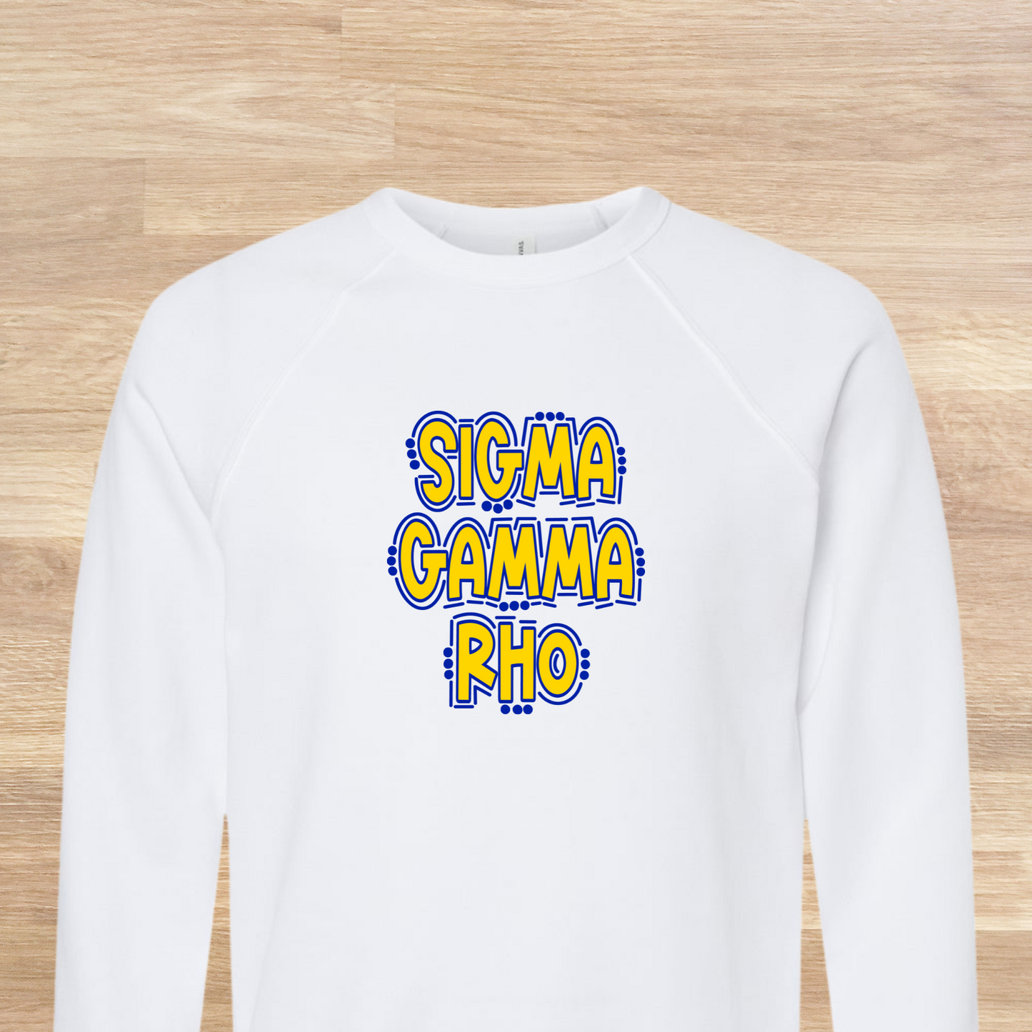 Sigma Gamma Rho Retro Doodle 80s Style Sweatshirt