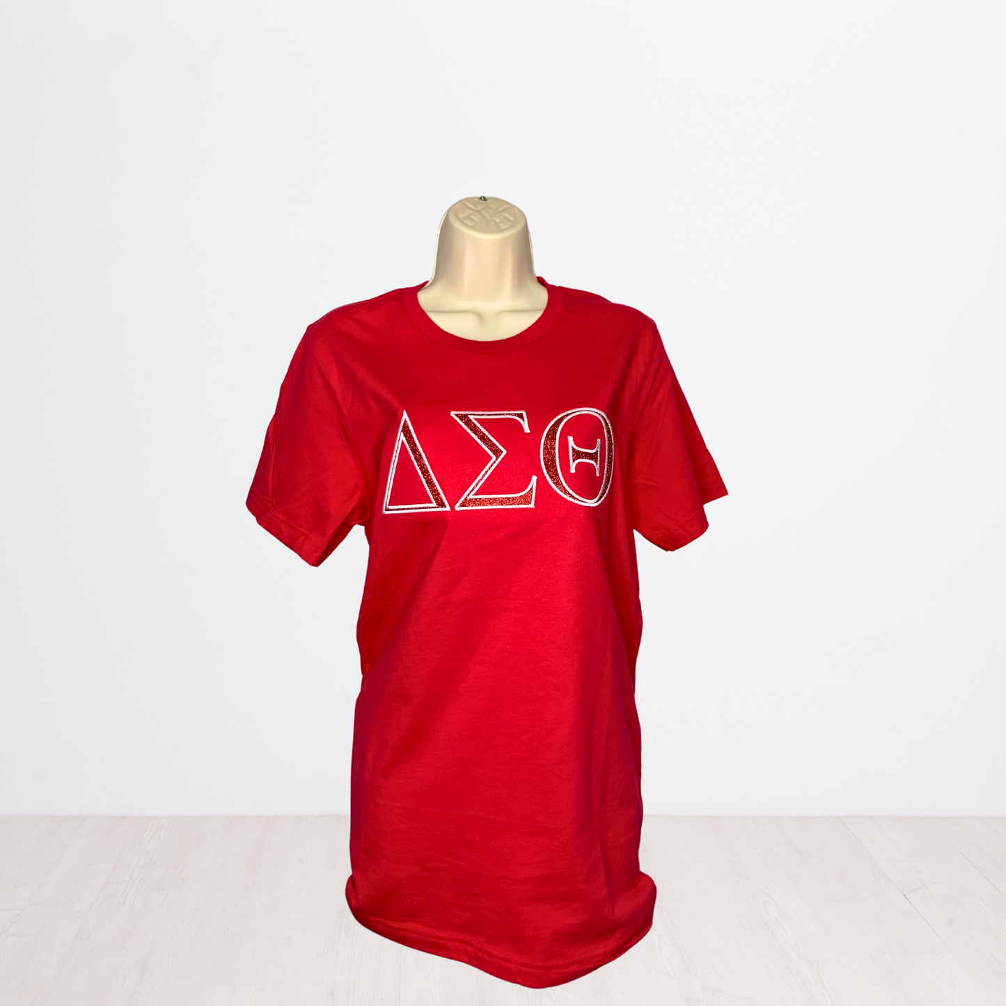 Delta Sigma Theta Embroidered Glitter T-Shirt