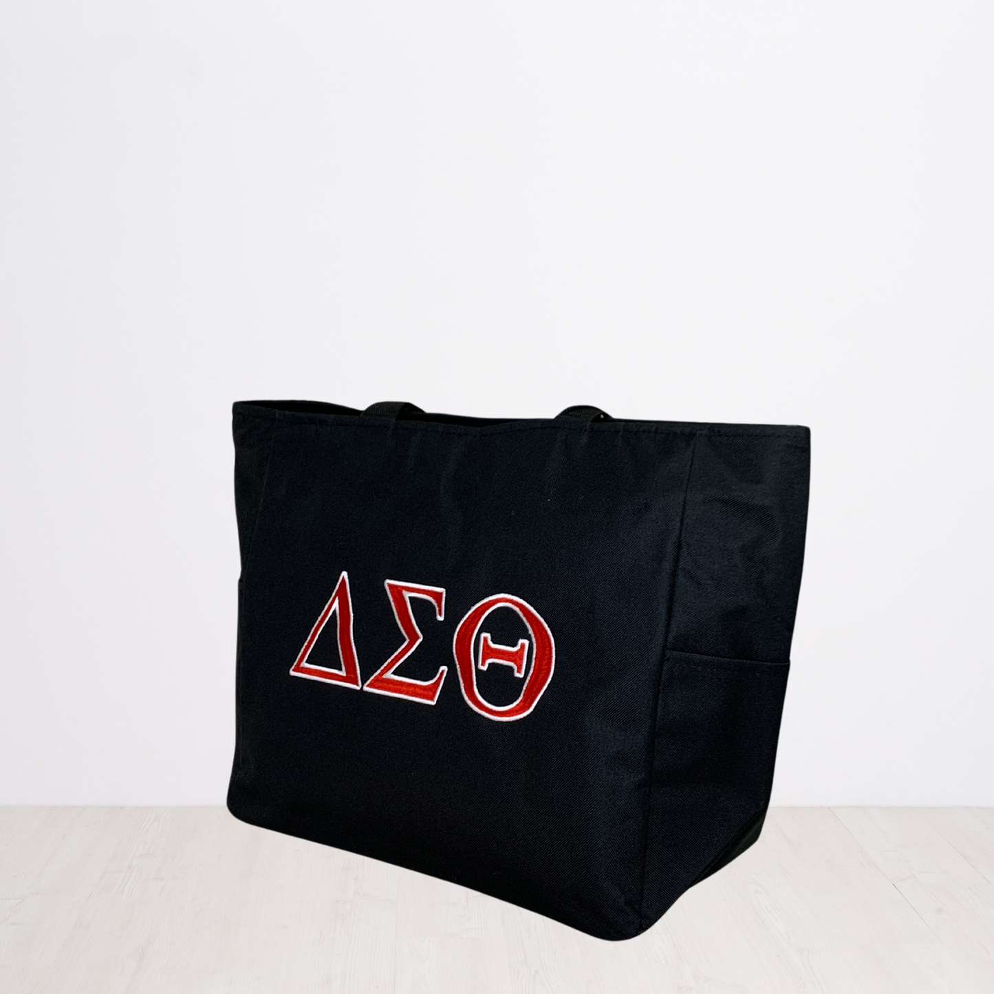 Delta Sigma Theta Personalized Embroidered Zipper Tote Bag