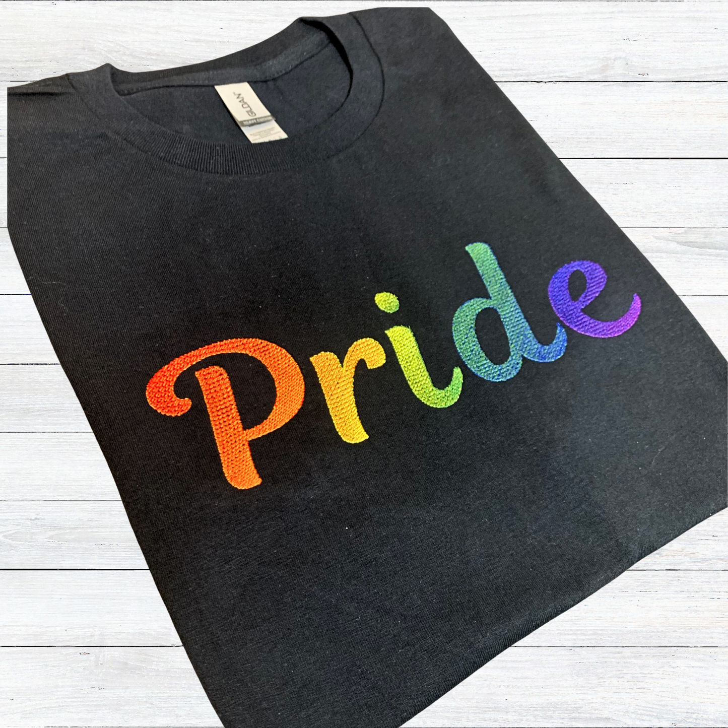 Rainbow Pride LGBTQ Embroidered Shirt