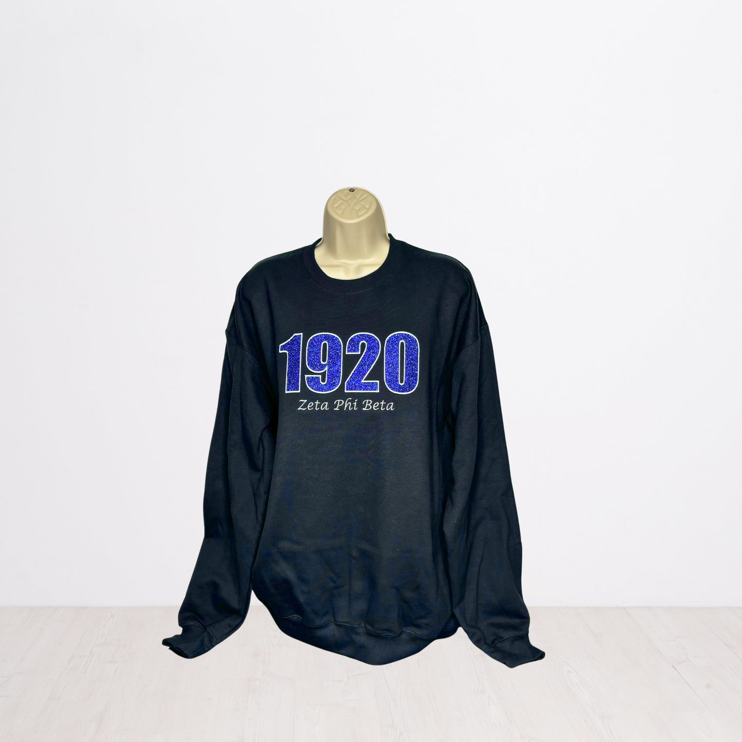 1920 Embroidered Glitter Sweatshirt