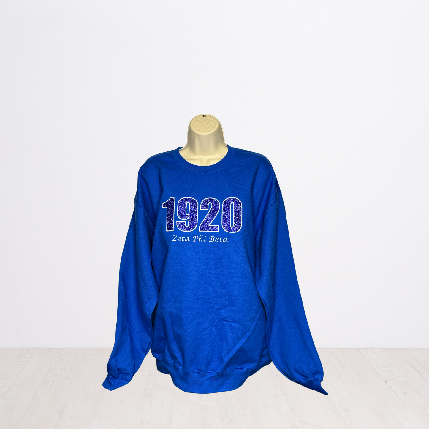 1920 Embroidered Glitter Sweatshirt