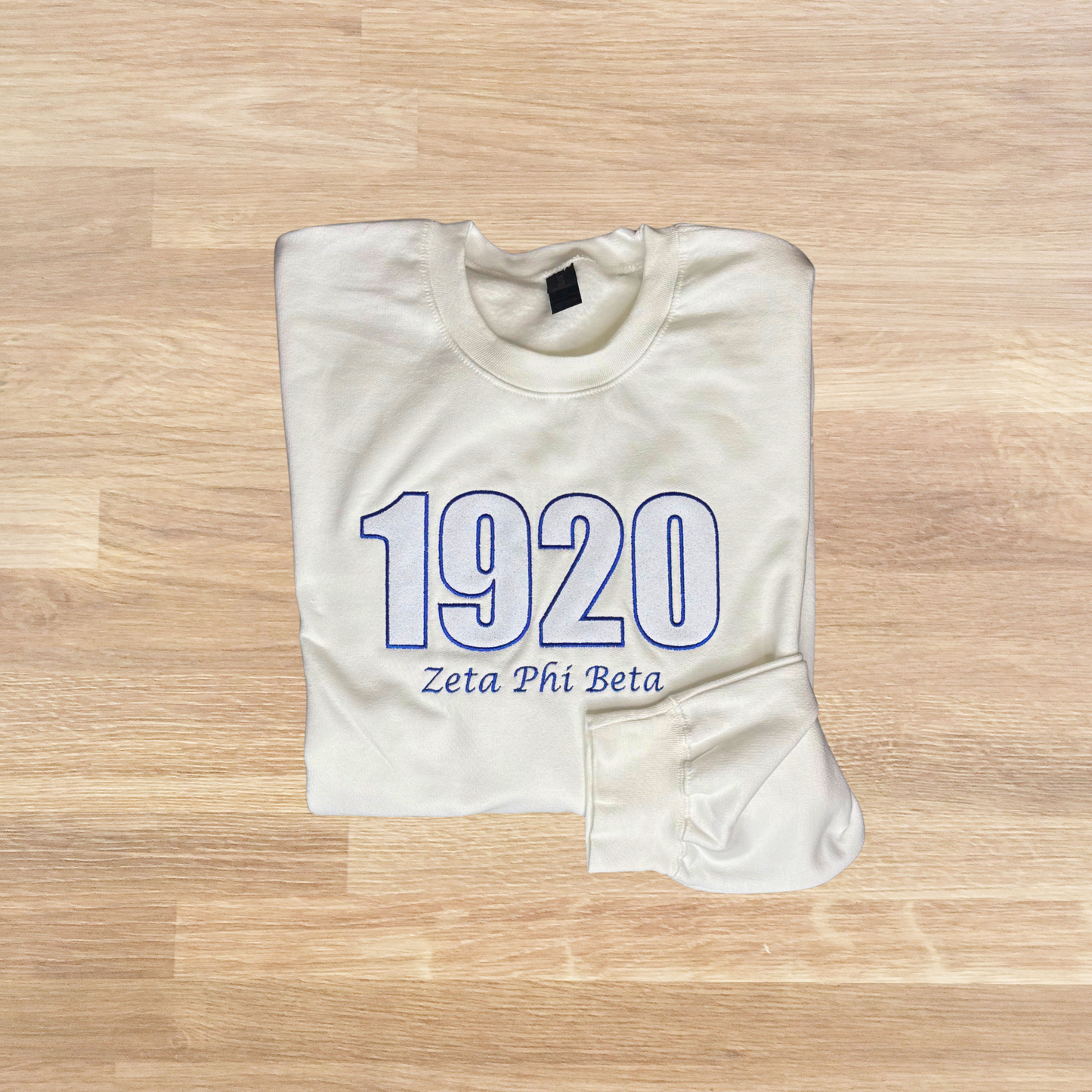 1920 Embroidered Glitter Sweatshirt