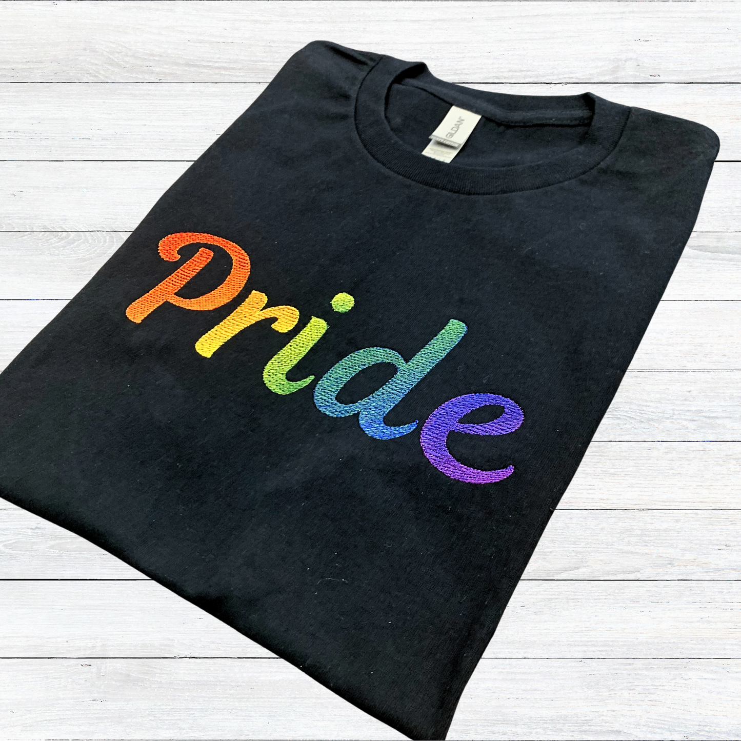 Rainbow Pride LGBTQ Embroidered Shirt
