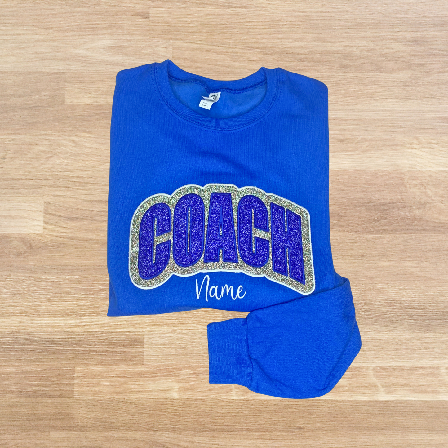 Custom Embroidered Double Glitter Sweatshirt