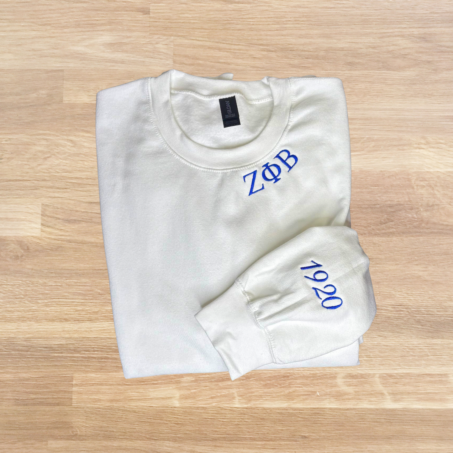 Zeta Phi Beta 1920 Minimal Embroidered Sweatshirt