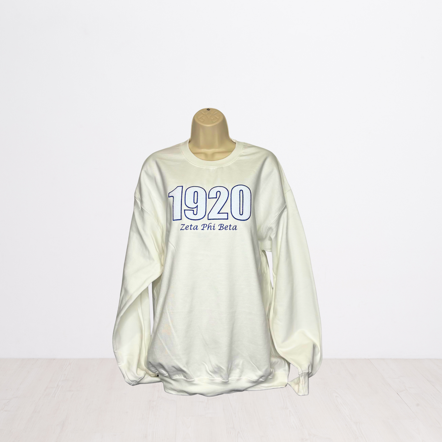 1920 Embroidered Glitter Sweatshirt