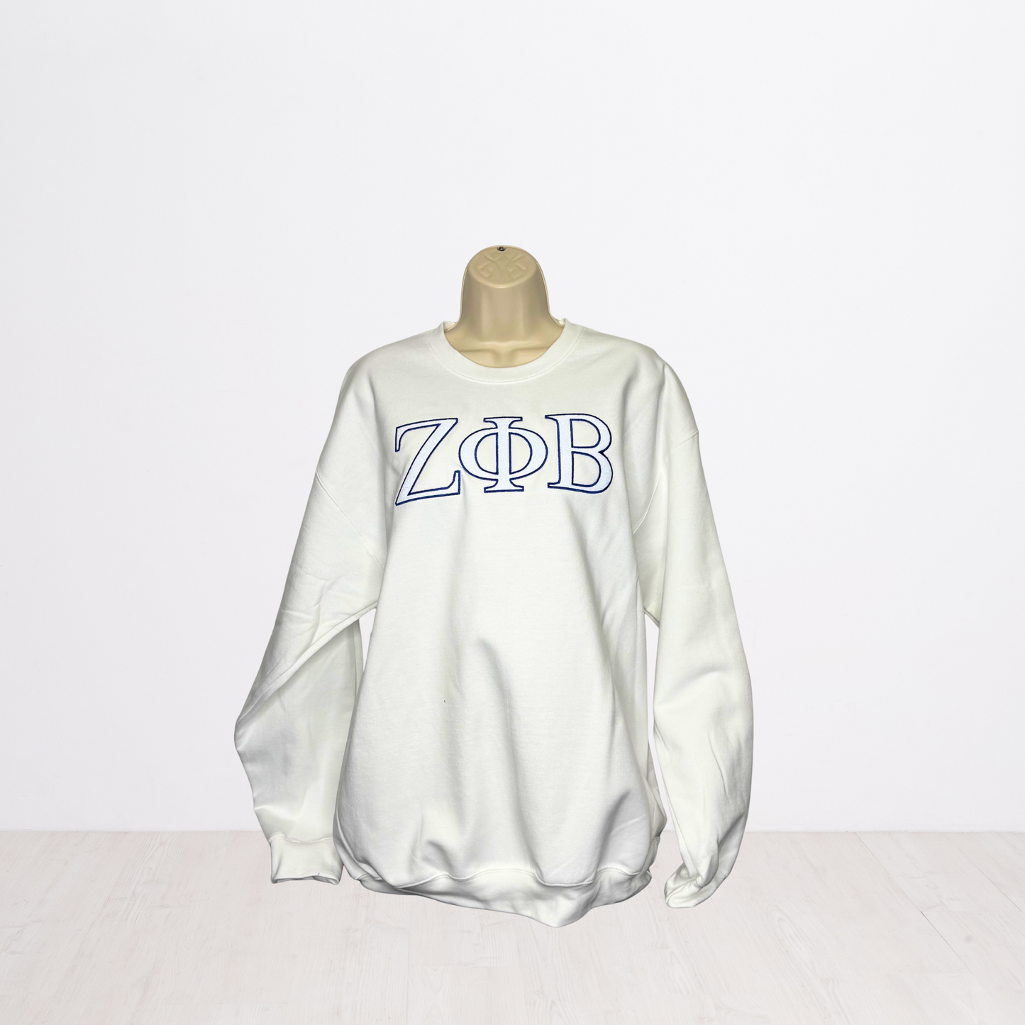 Zeta Phi Beta Embroidered Glitter Sweatshirt