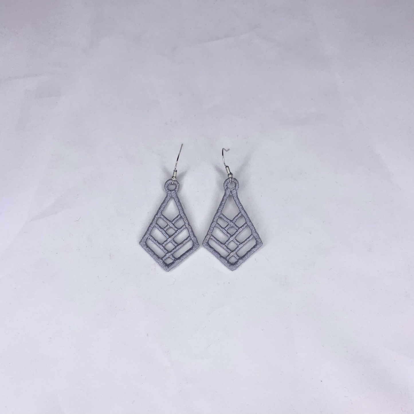 Intertwined Diamond Embroidered Earrings