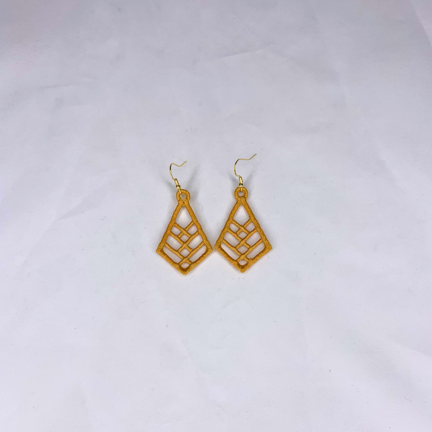 Intertwined Diamond Embroidered Earrings