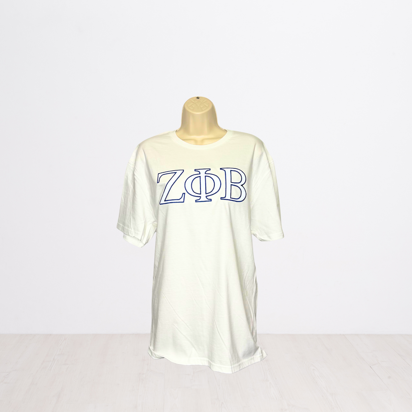 Zeta Phi Beta Embroidered Glitter T-shirt