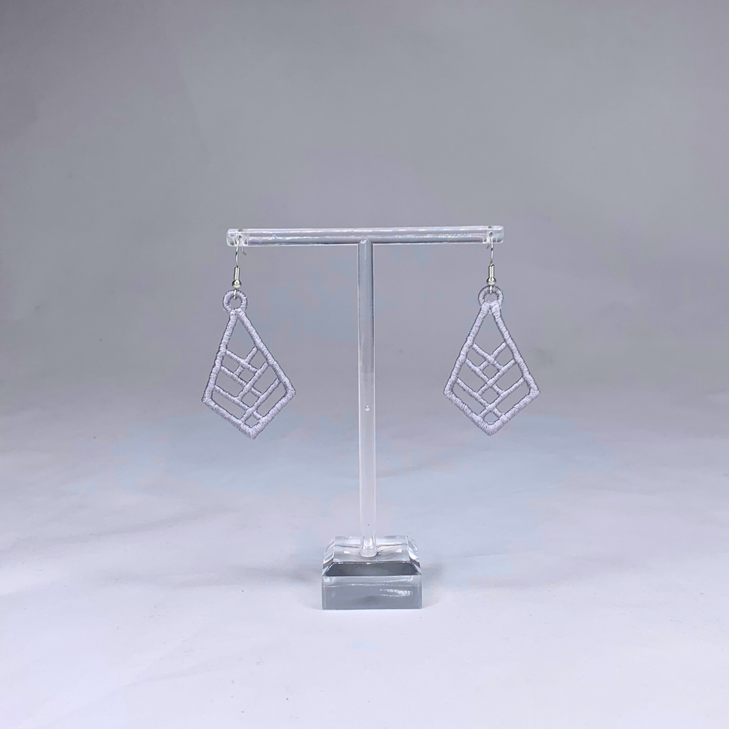 Intertwined Diamond Embroidered Earrings
