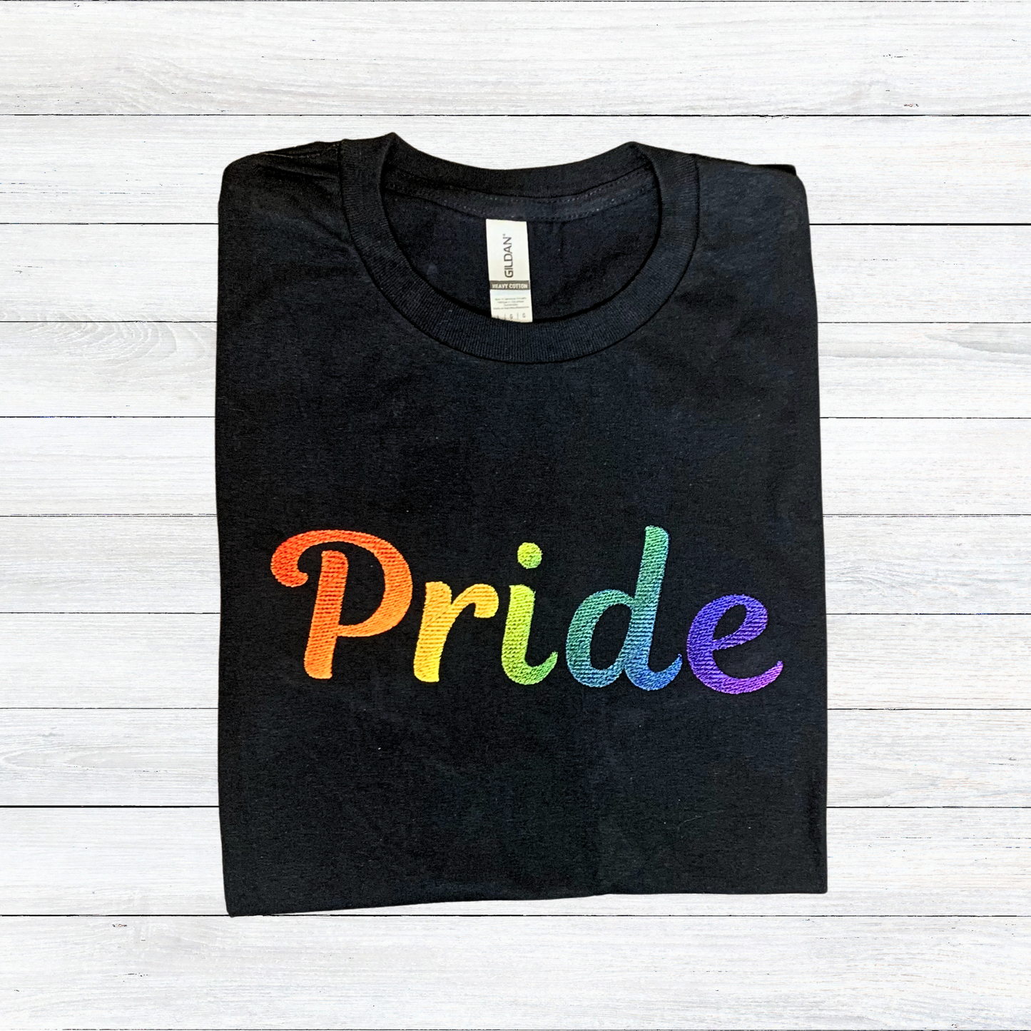 Rainbow Pride LGBTQ Embroidered Shirt