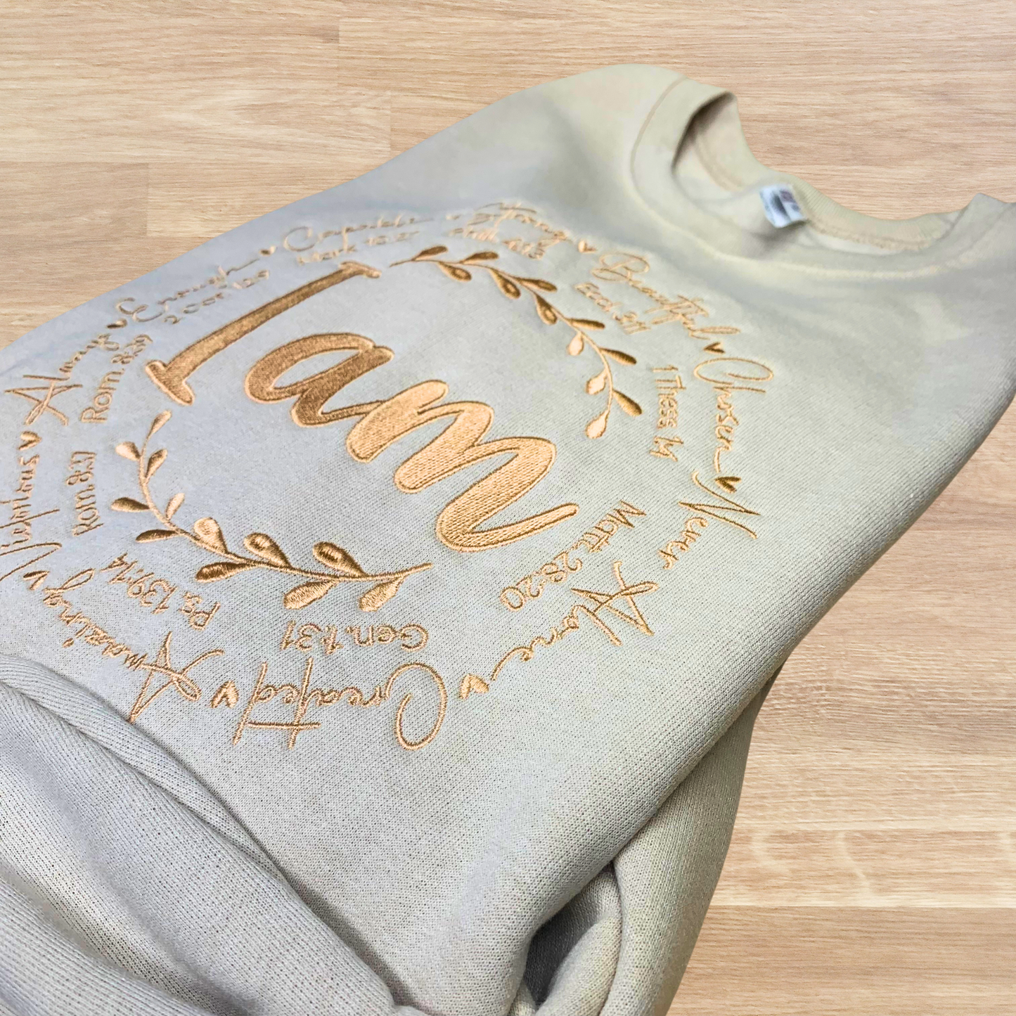 I AM Embroidered Sweatshirt
