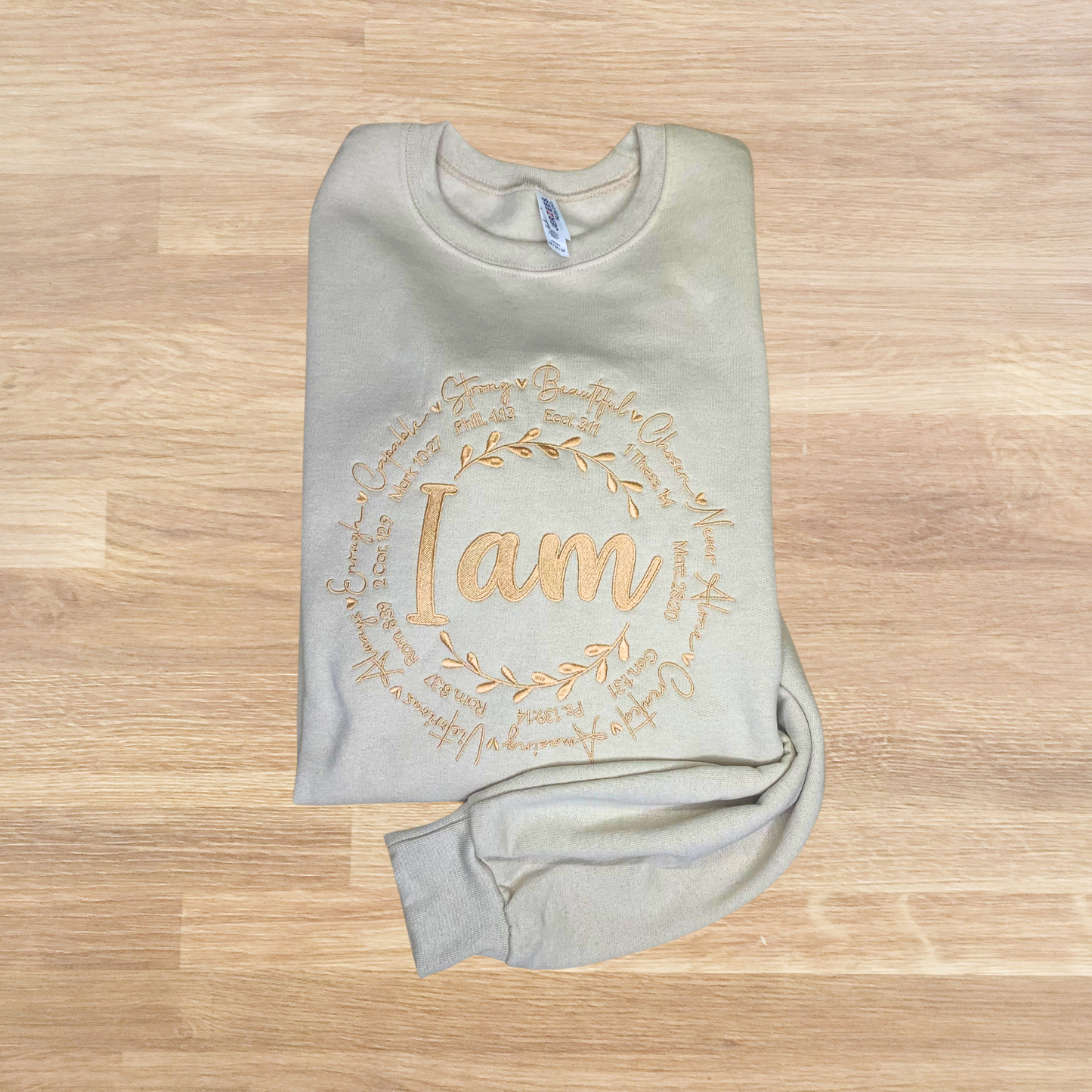 I AM Embroidered Sweatshirt