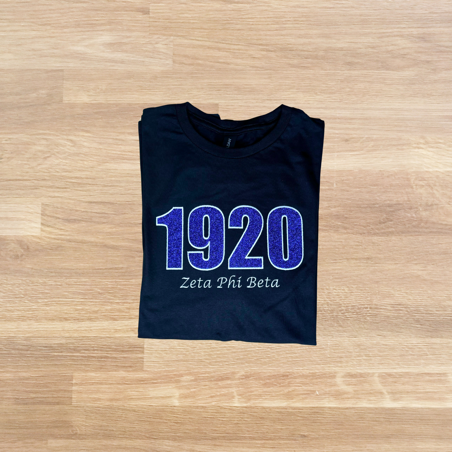 1920 Embroidered Glitter T-Shirt