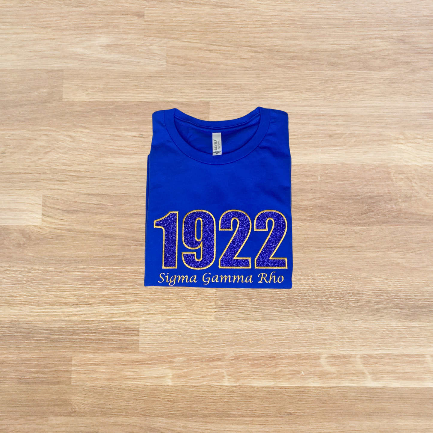 1922 Sigma Gamma Rho Embroidered Glitter T-Shirt