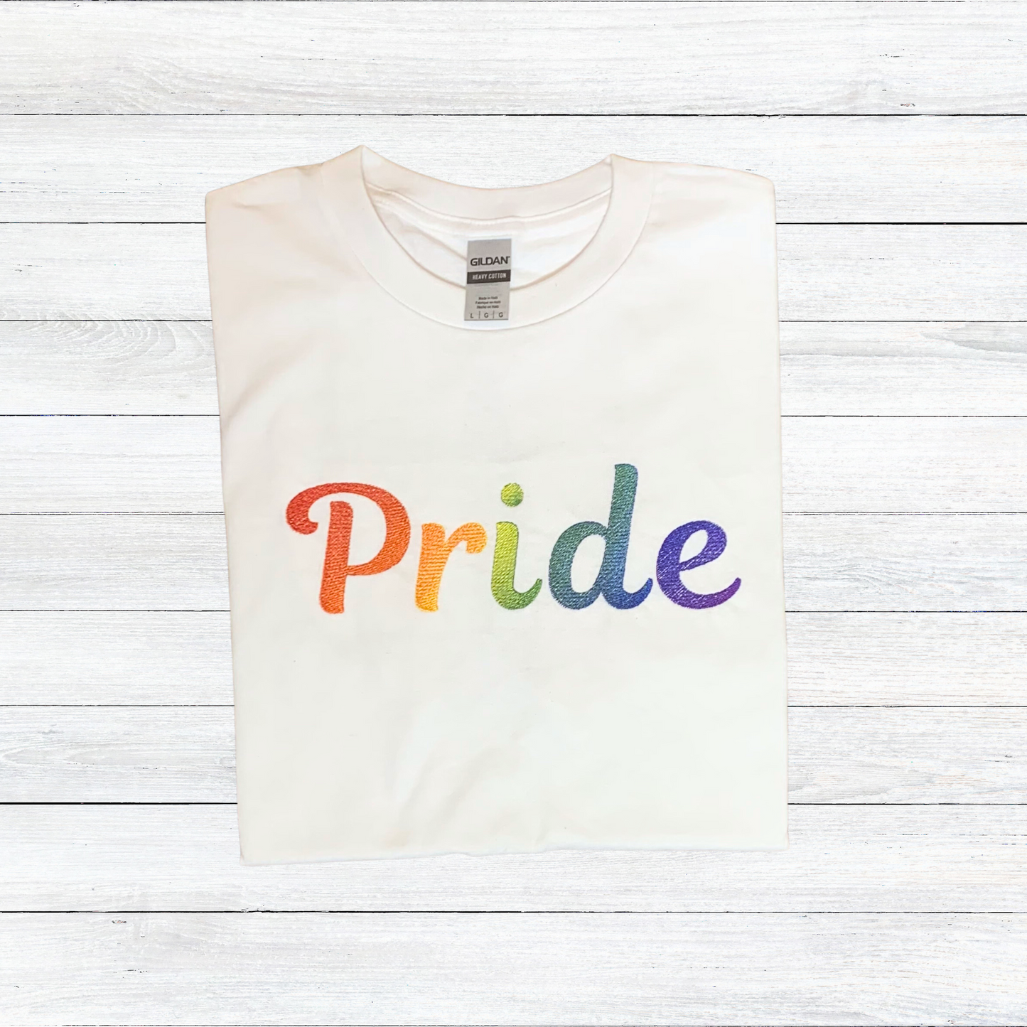 Rainbow Pride LGBTQ Embroidered Shirt