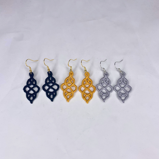 Swirl Embroidered Earrings
