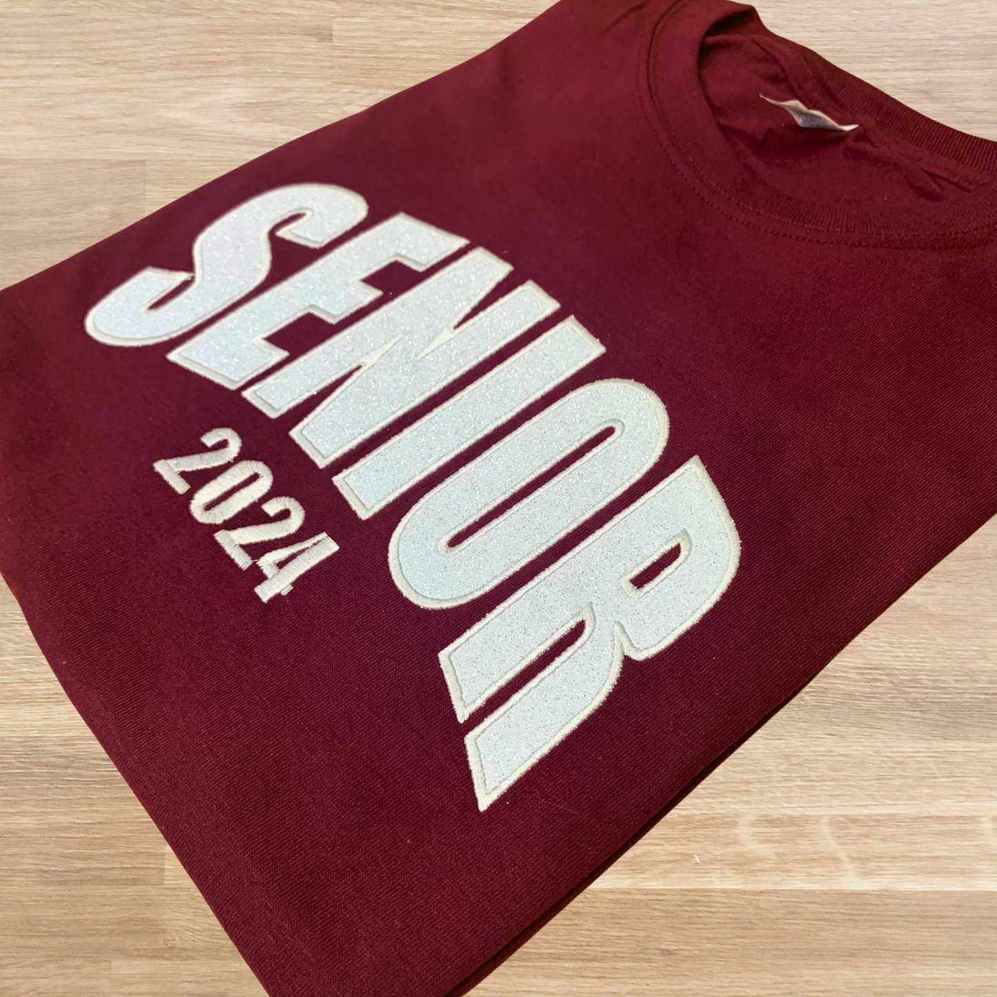 Custom Embroidered Glitter T-Shirt