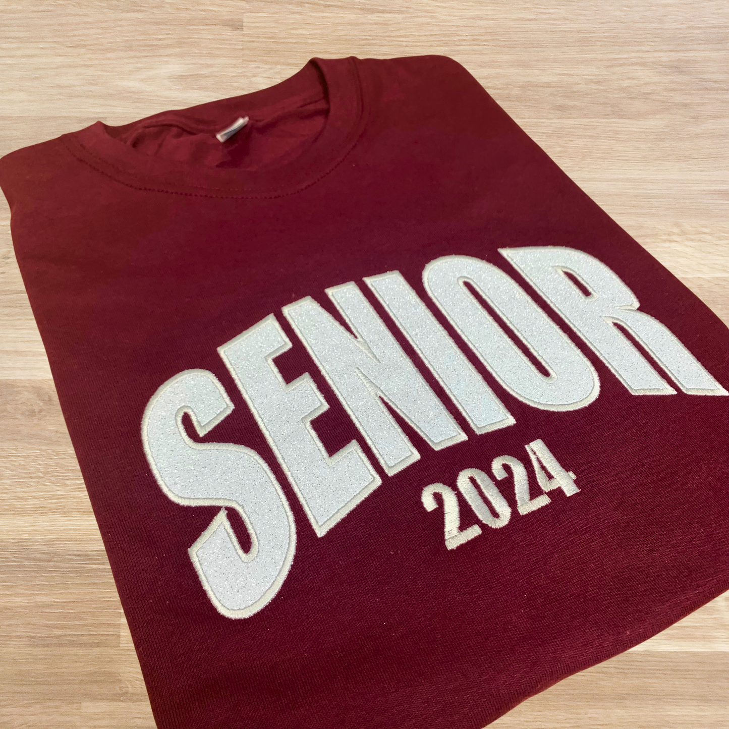 Custom Embroidered Glitter T-Shirt