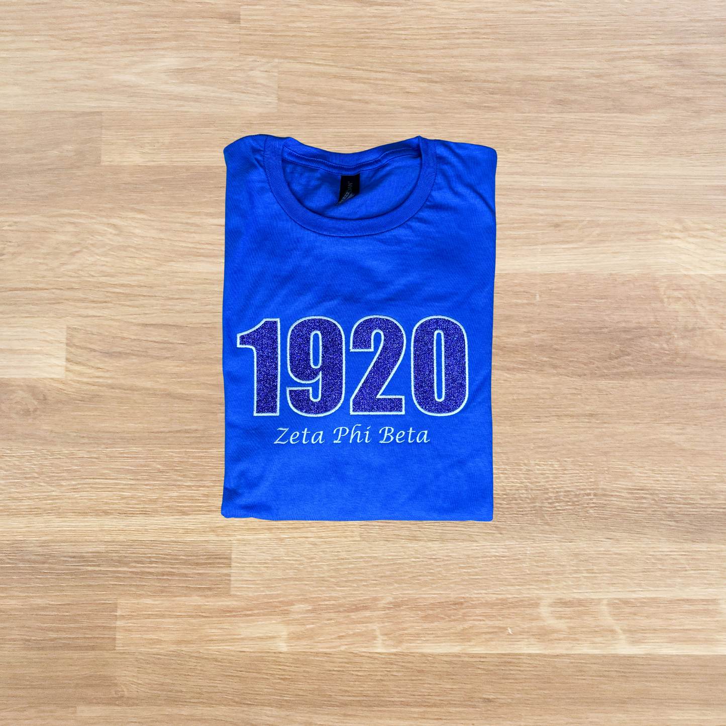 1920 Embroidered Glitter T-Shirt